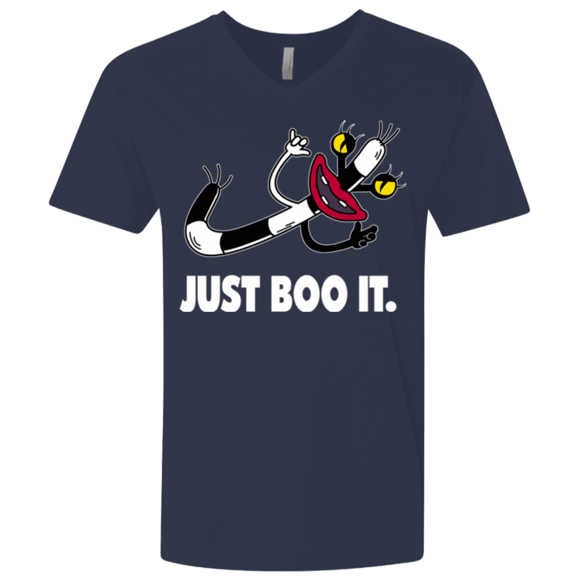 T-Shirts Midnight Navy / X-Small Just Boo It Men's Premium V-Neck