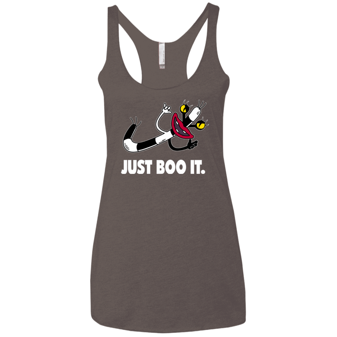 T-Shirts Macchiato / X-Small Just Boo It Women's Triblend Racerback Tank