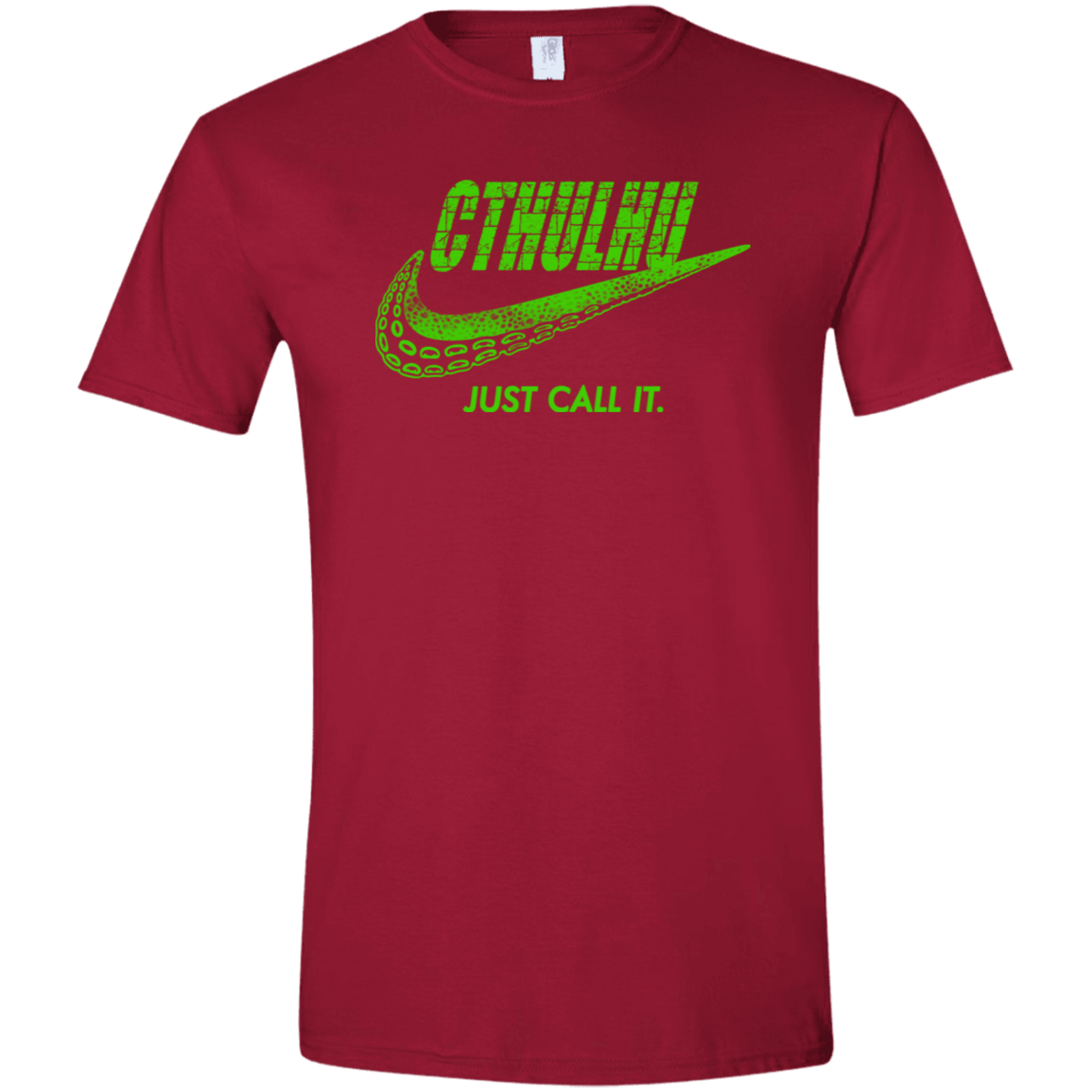 T-Shirts Cardinal Red / S Just Call It Men's Semi-Fitted Softstyle