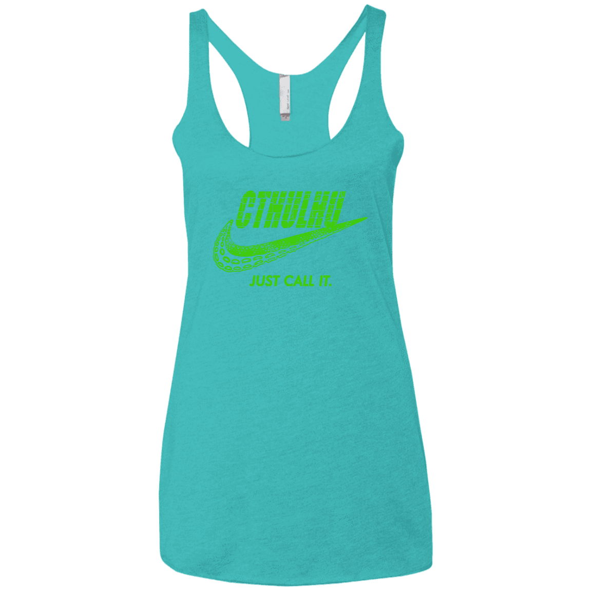 T-Shirts Tahiti Blue / X-Small Just Call It Women's Triblend Racerback Tank