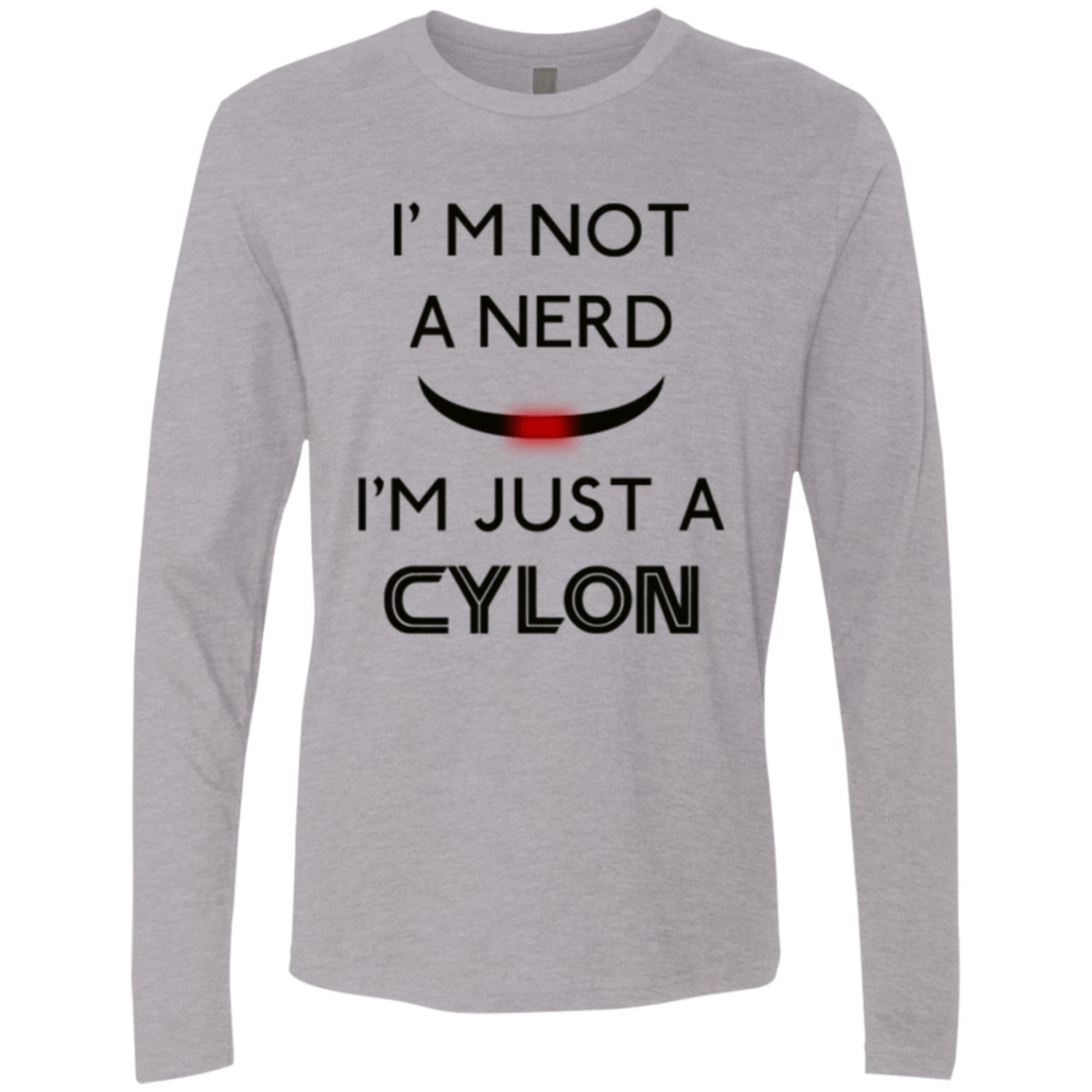 T-Shirts Heather Grey / Small Just cylon Men's Premium Long Sleeve