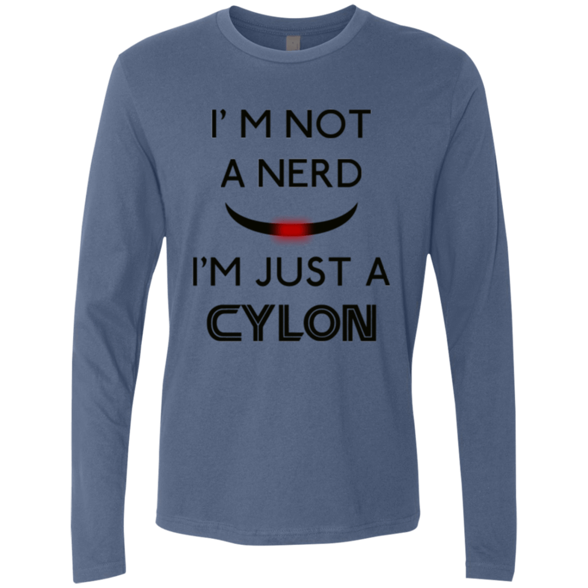 T-Shirts Indigo / Small Just cylon Men's Premium Long Sleeve