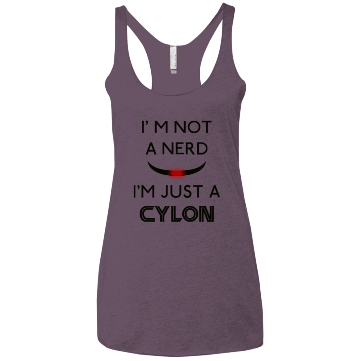 T-Shirts Vintage Purple / X-Small Just cylon Women's Triblend Racerback Tank