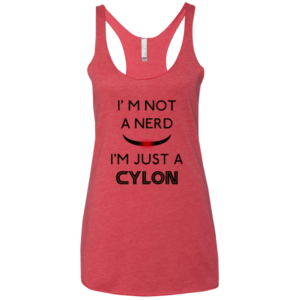 T-Shirts Vintage Red / X-Small Just cylon Women's Triblend Racerback Tank