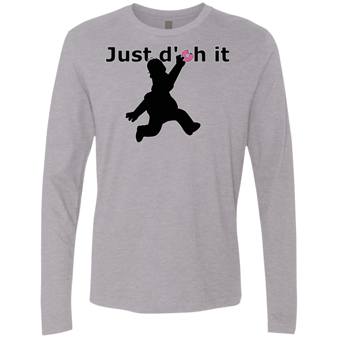 T-Shirts Heather Grey / Small Just doh it Men's Premium Long Sleeve