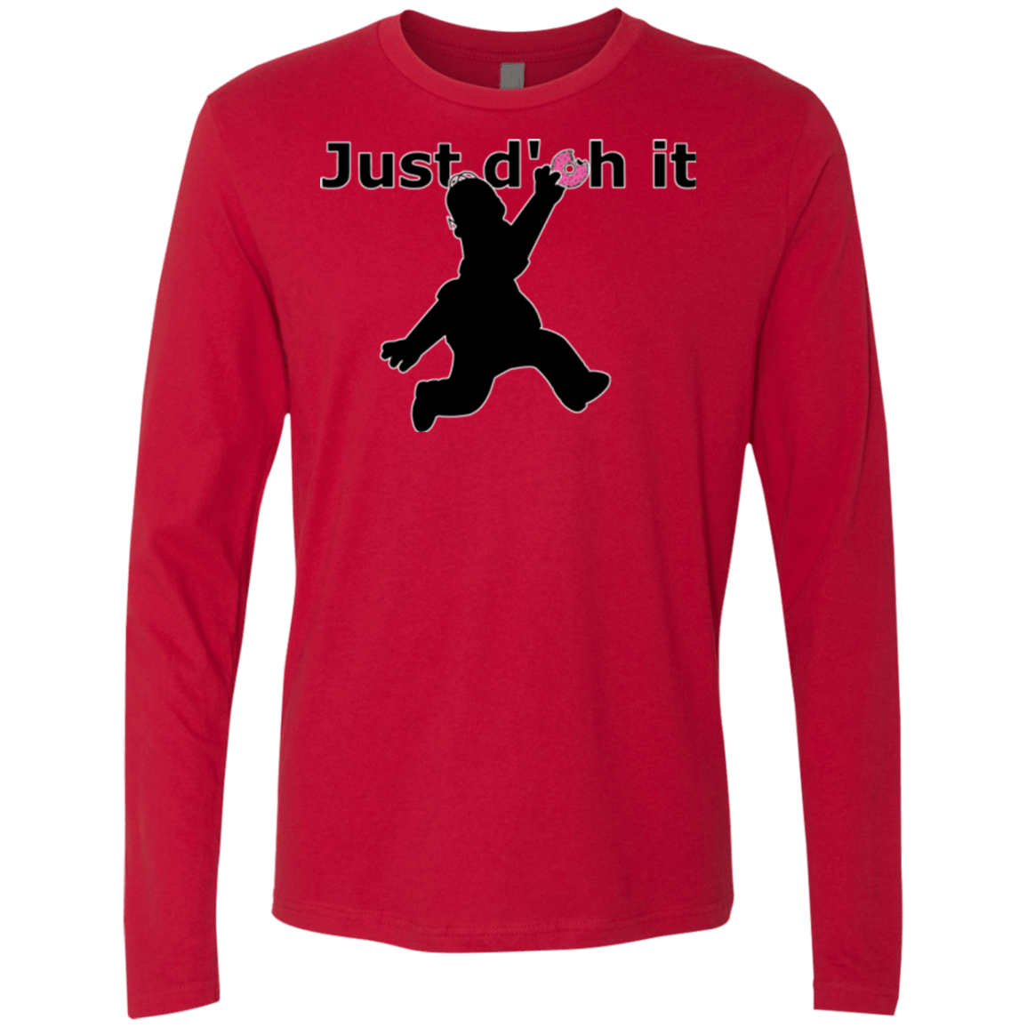 T-Shirts Red / Small Just doh it Men's Premium Long Sleeve