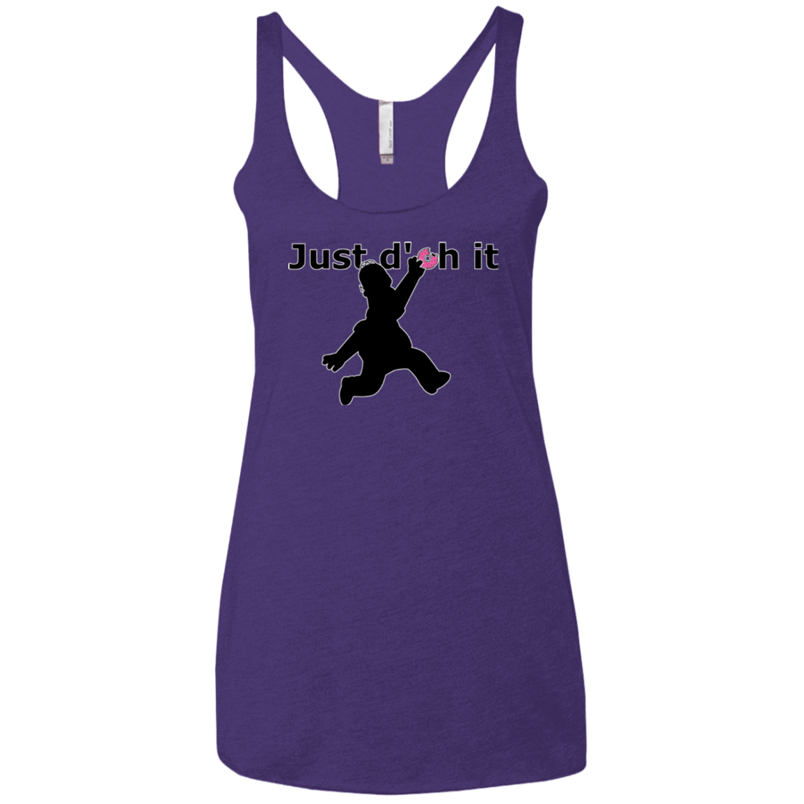 T-Shirts Purple / X-Small Just doh it Women's Triblend Racerback Tank