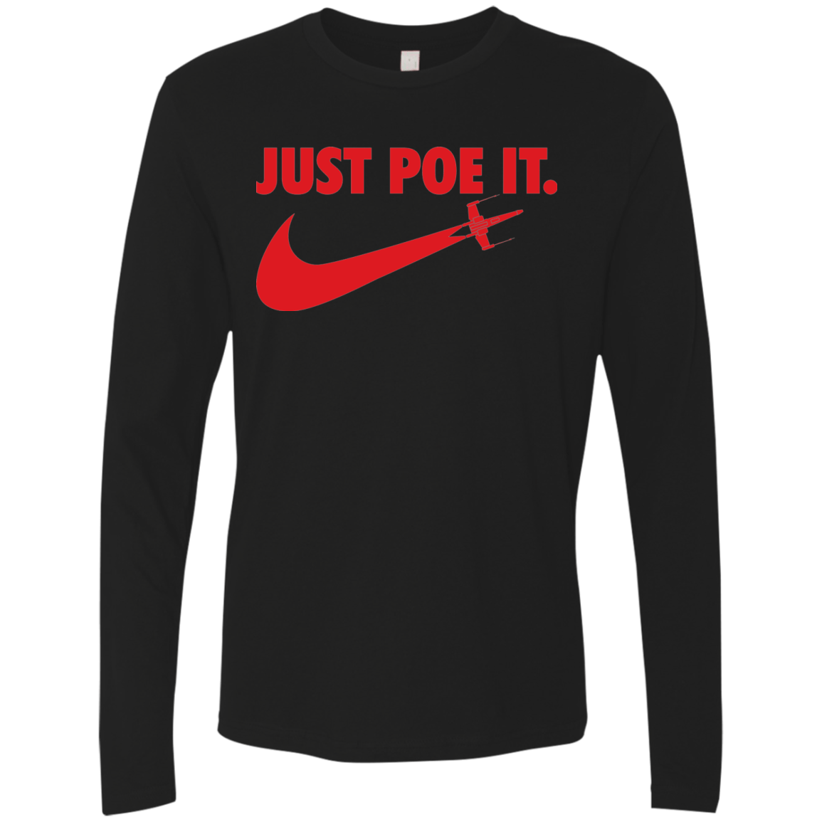 T-Shirts Black / Small Just Poe It Men's Premium Long Sleeve