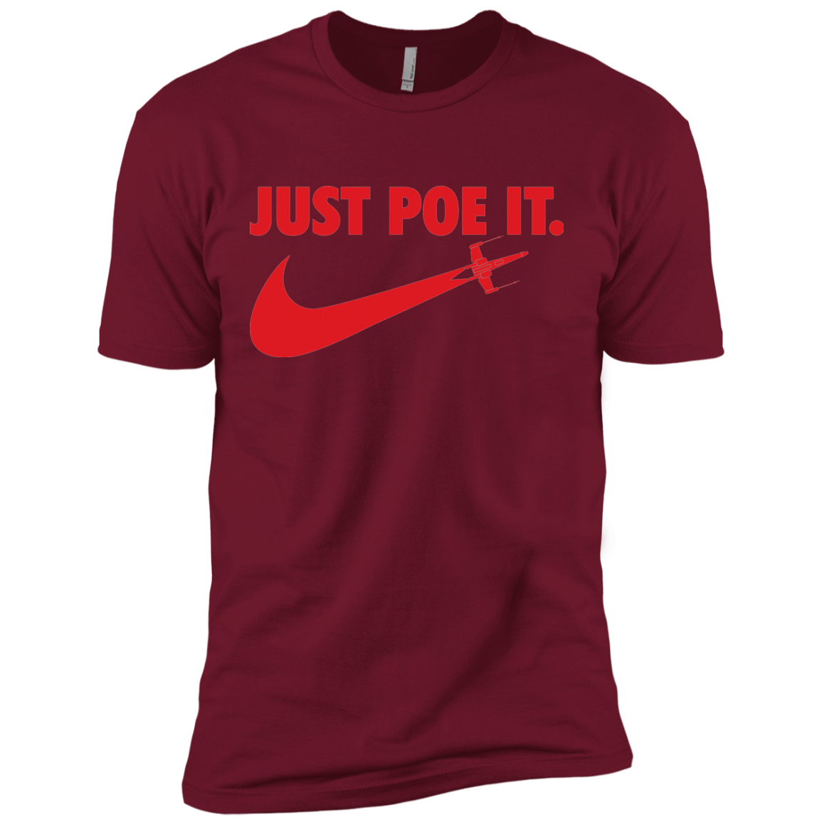 T-Shirts Cardinal / X-Small Just Poe It Men's Premium T-Shirt