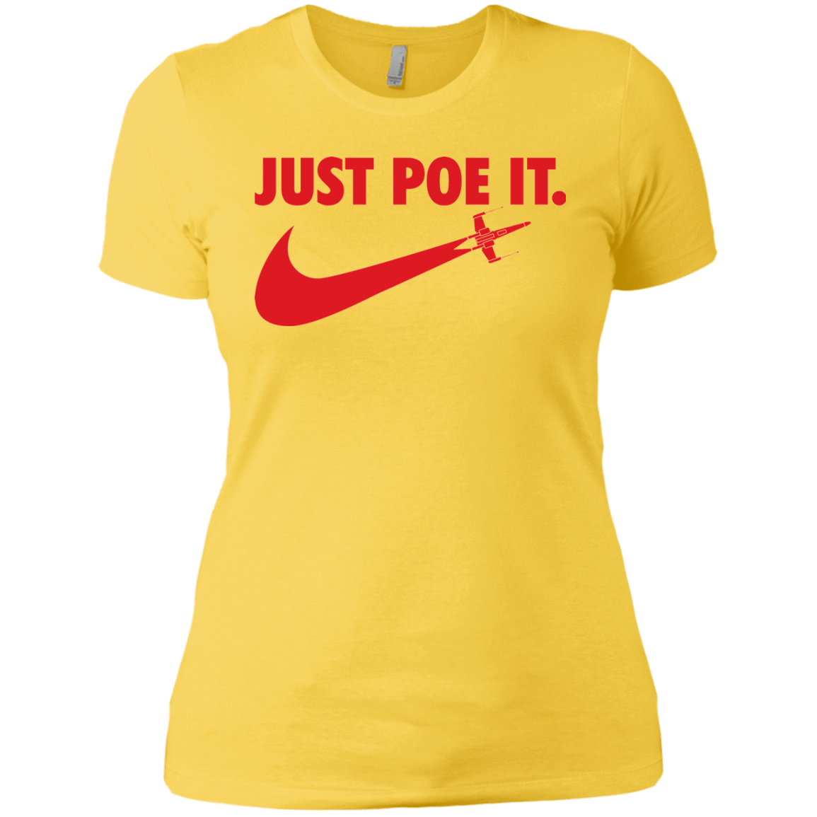 T-Shirts Vibrant Yellow / X-Small Just Poe It Women's Premium T-Shirt