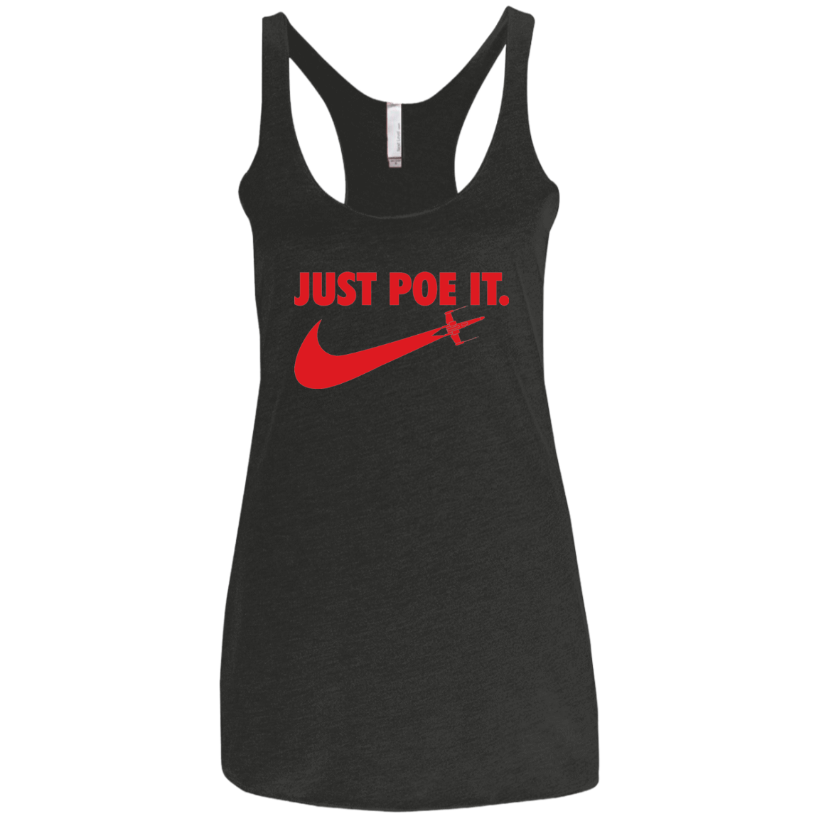 T-Shirts Vintage Black / X-Small Just Poe It Women's Triblend Racerback Tank