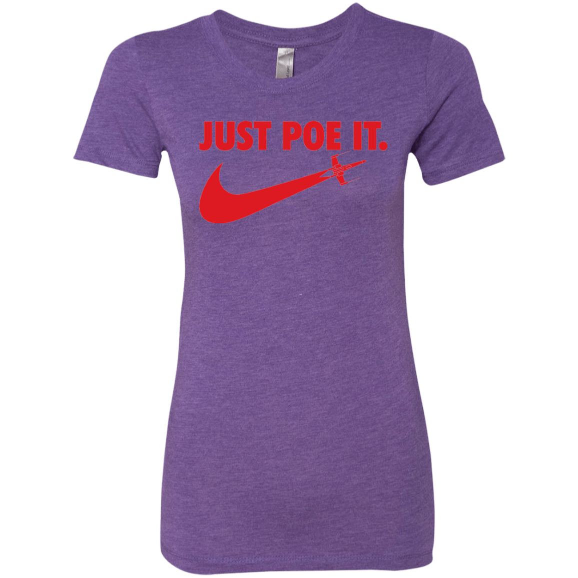 T-Shirts Purple Rush / Small Just Poe It Women's Triblend T-Shirt