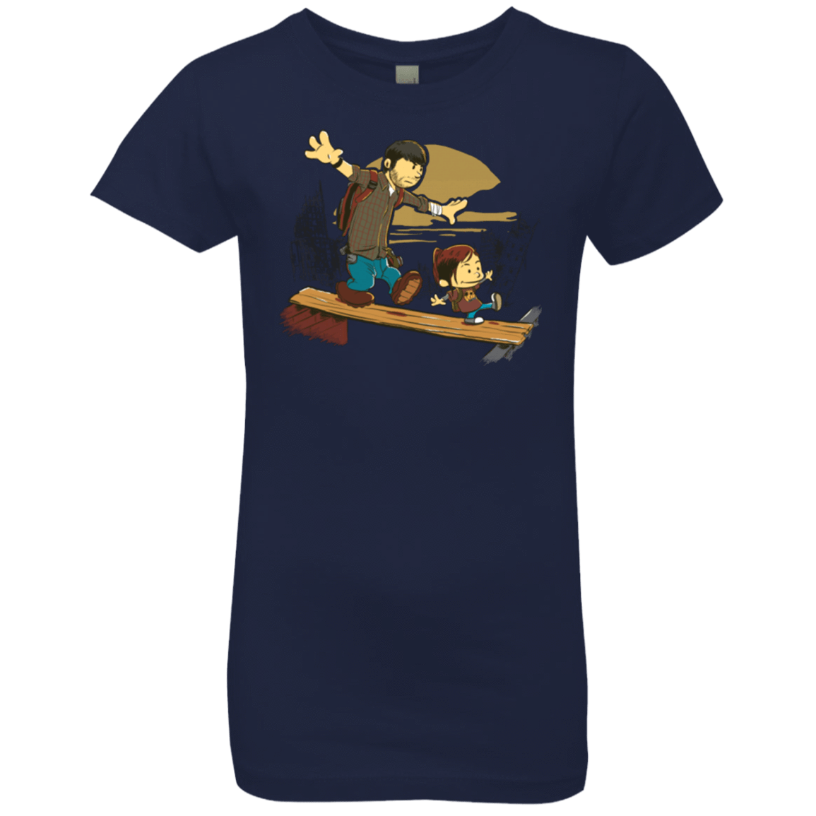 T-Shirts Midnight Navy / YXS Just the 2 of Us Girls Premium T-Shirt