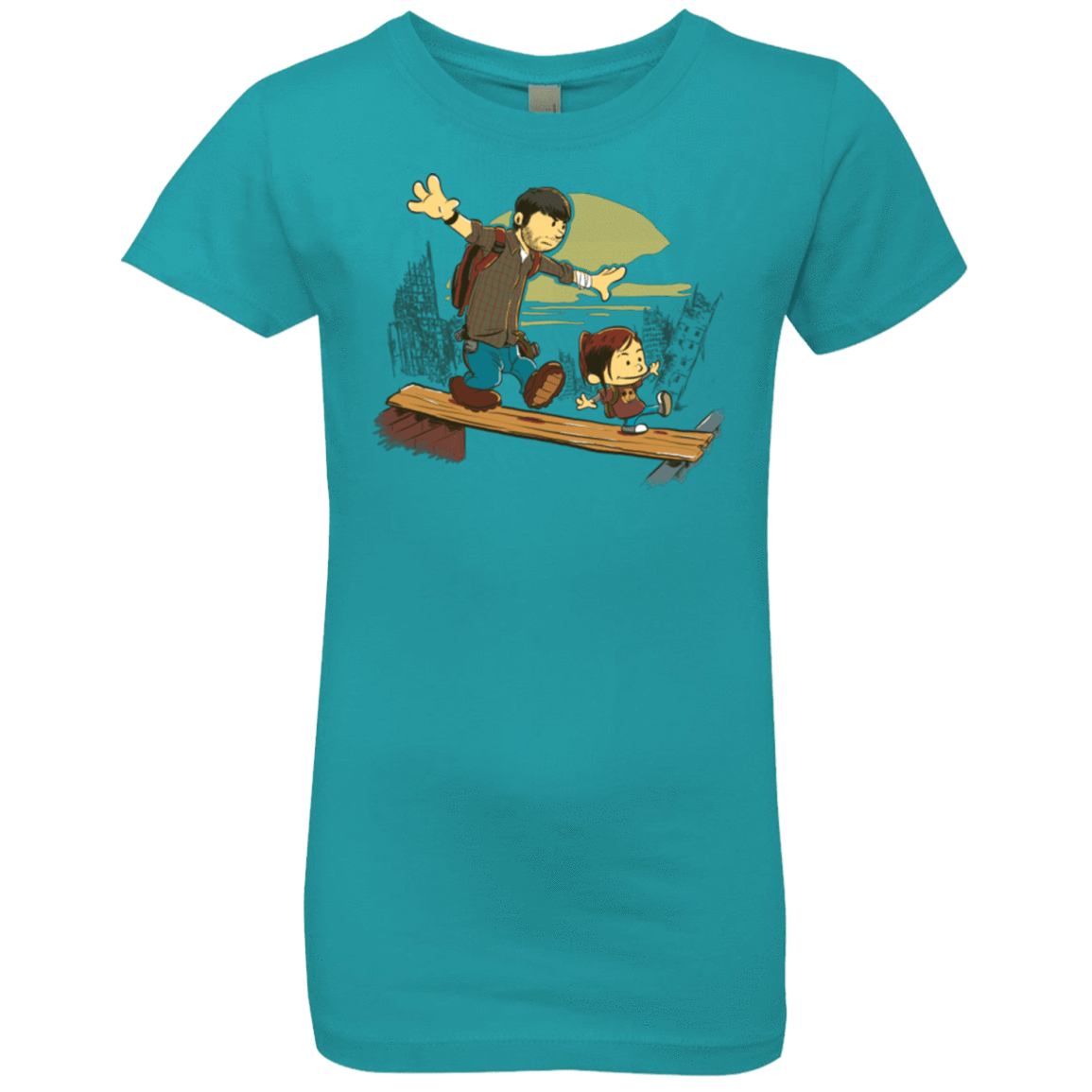 T-Shirts Tahiti Blue / YXS Just the 2 of Us Girls Premium T-Shirt