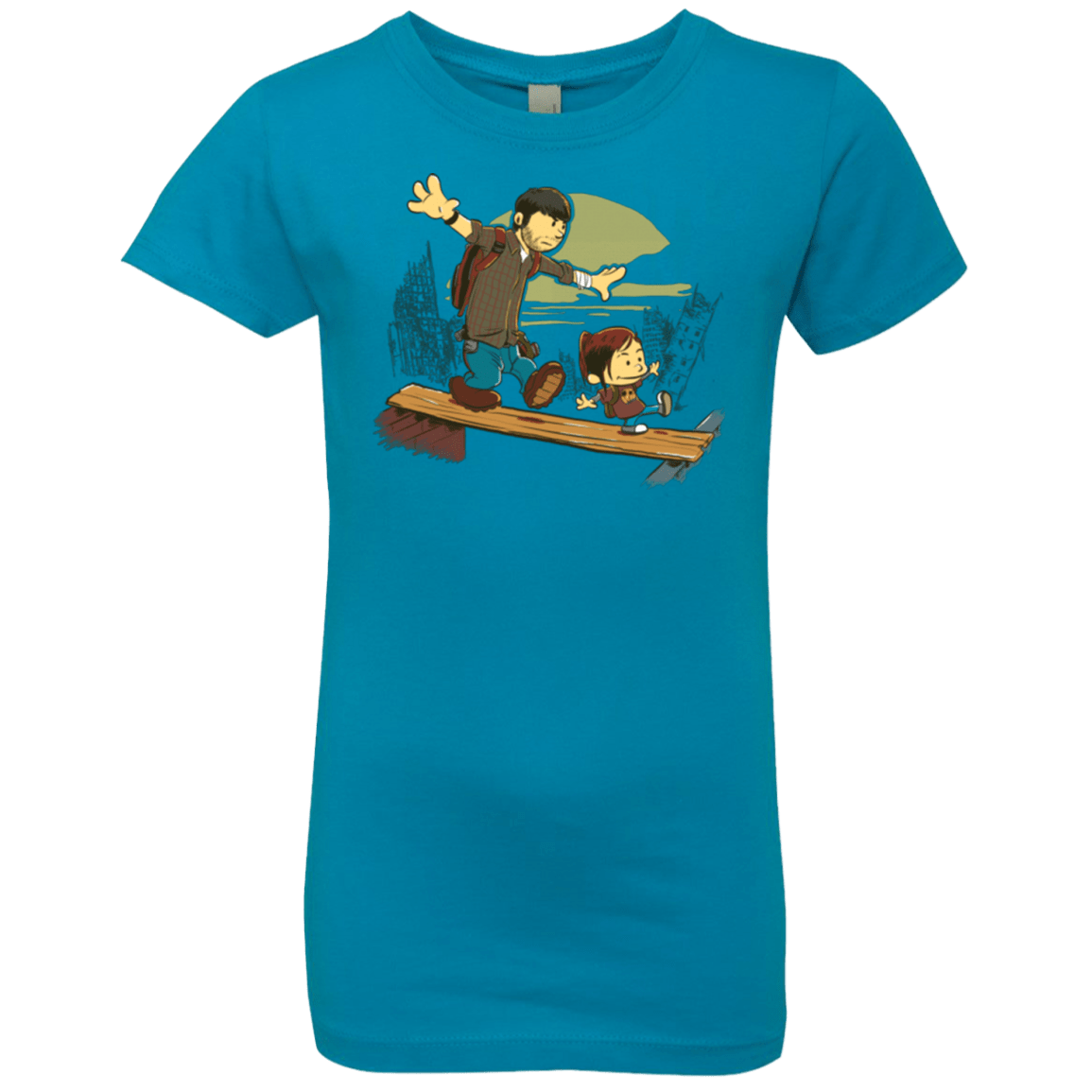 T-Shirts Turquoise / YXS Just the 2 of Us Girls Premium T-Shirt