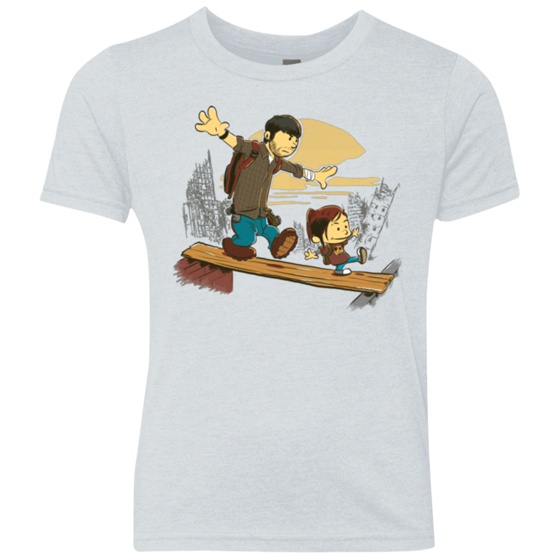 T-Shirts Heather White / YXS Just the 2 of Us Youth Triblend T-Shirt