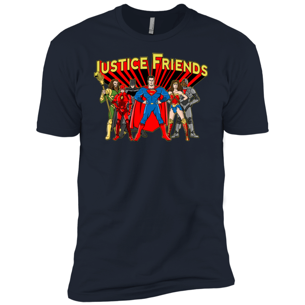 T-Shirts Midnight Navy / YXS Justice Friends Boys Premium T-Shirt