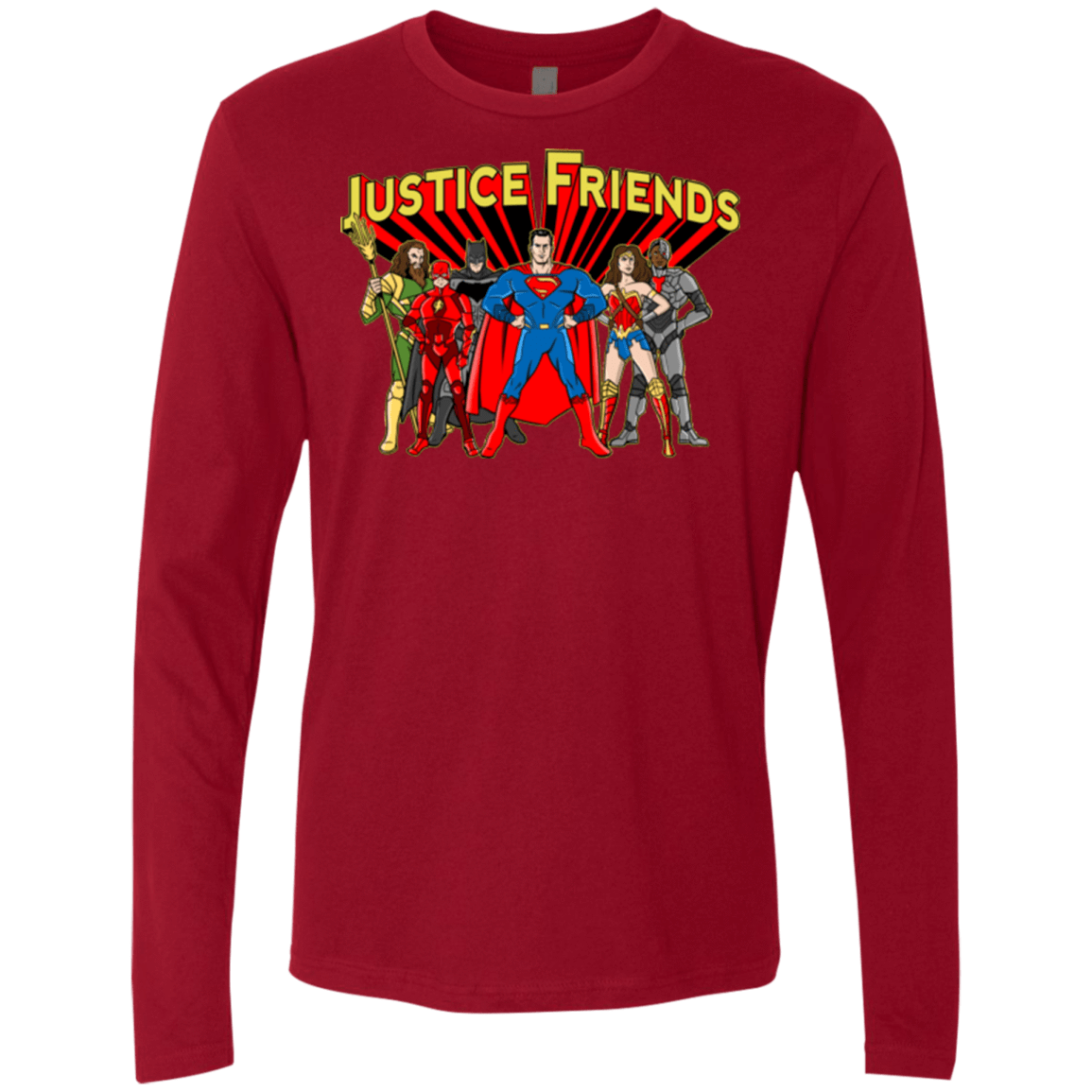 T-Shirts Cardinal / Small Justice Friends Men's Premium Long Sleeve