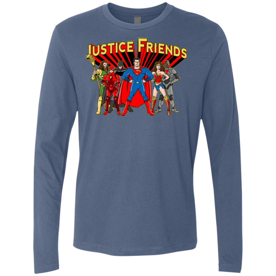 T-Shirts Indigo / Small Justice Friends Men's Premium Long Sleeve