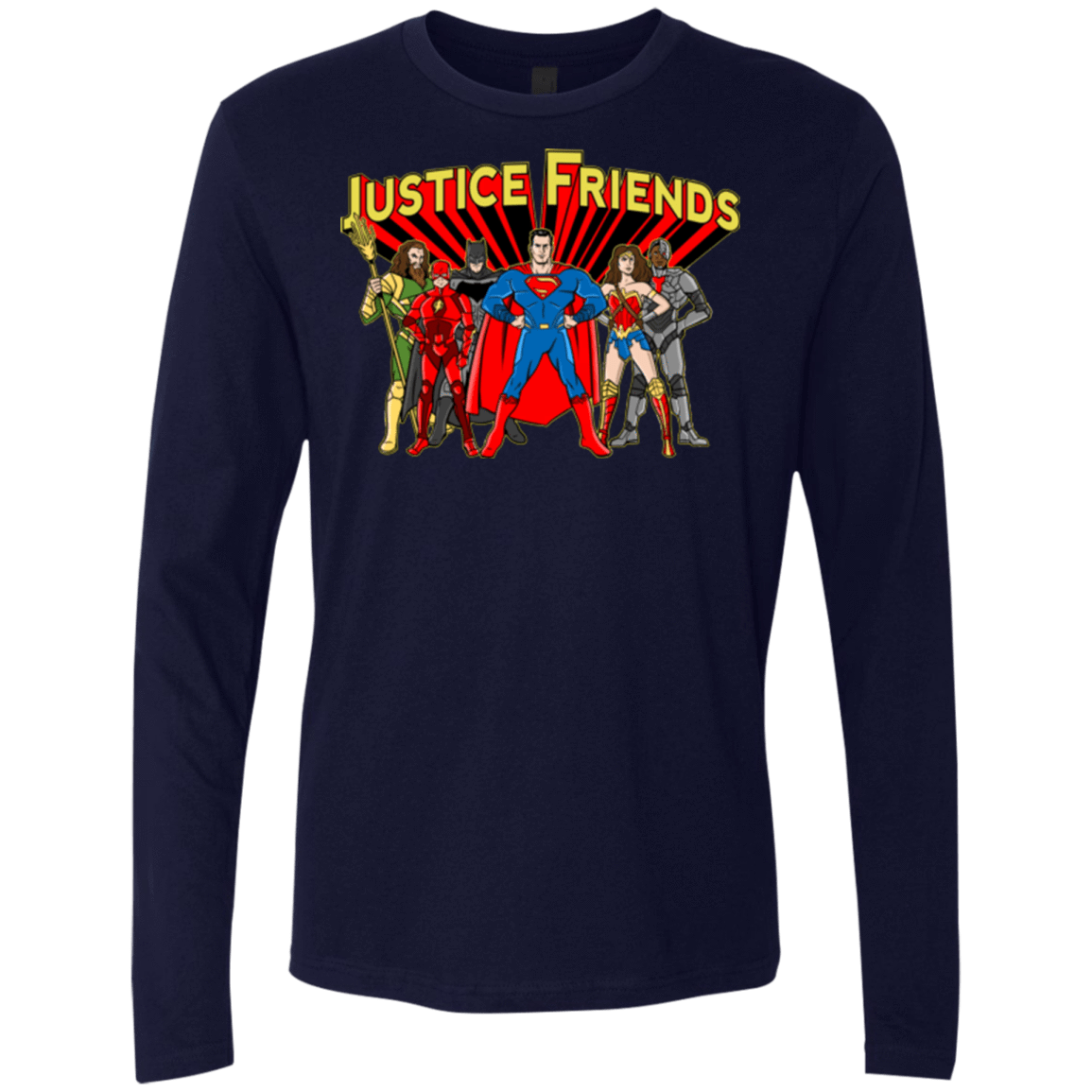 T-Shirts Midnight Navy / Small Justice Friends Men's Premium Long Sleeve