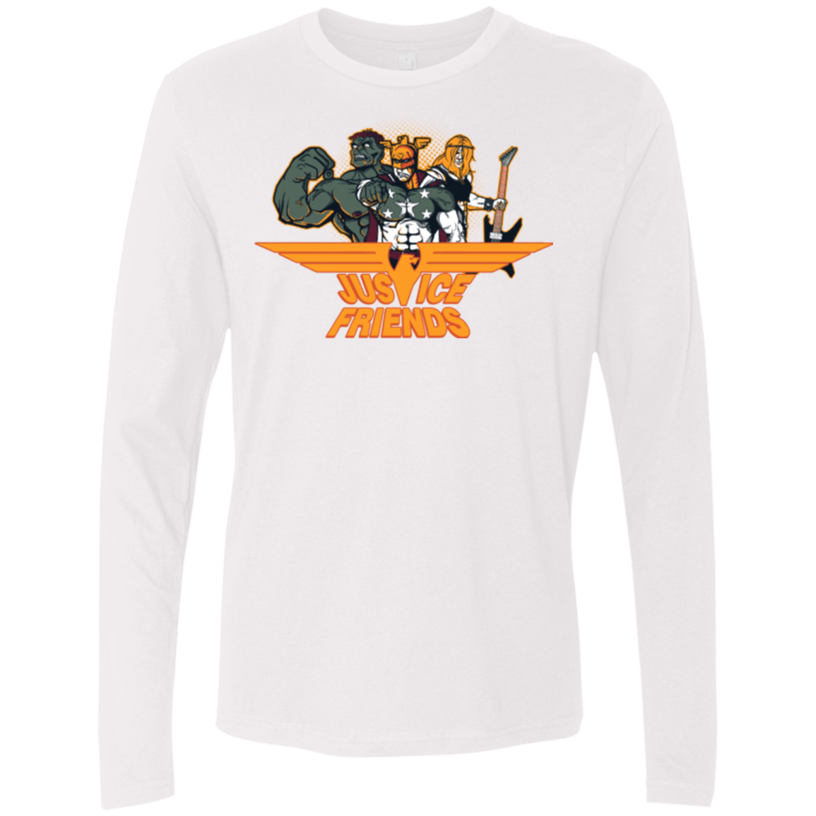 T-Shirts White / S Justice Friends Men's Premium Long Sleeve