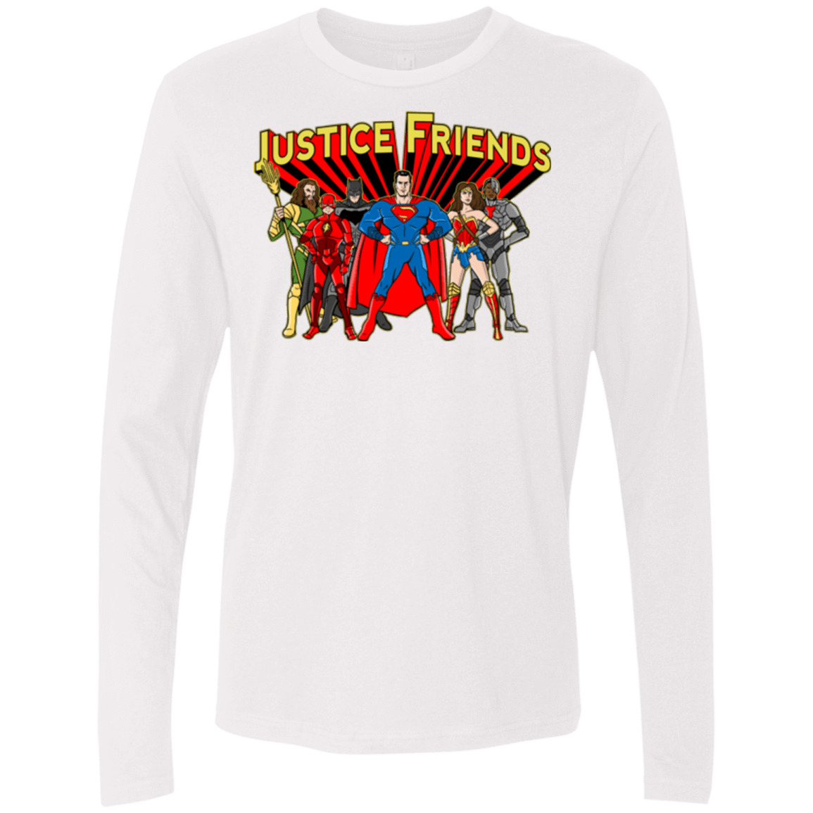 T-Shirts White / Small Justice Friends Men's Premium Long Sleeve
