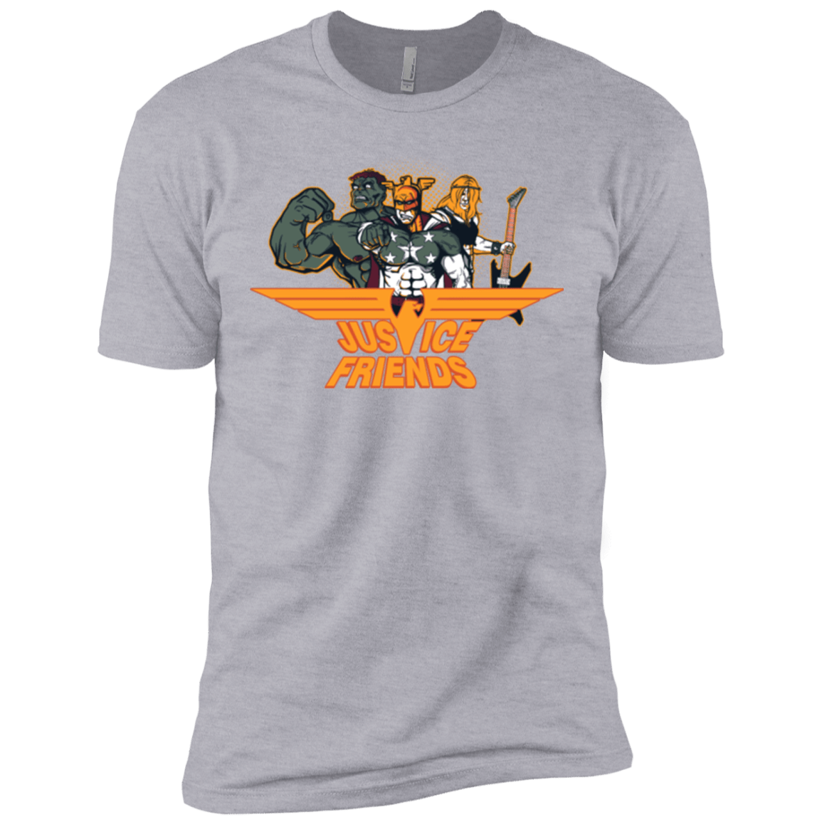T-Shirts Heather Grey / X-Small Justice Friends Men's Premium T-Shirt
