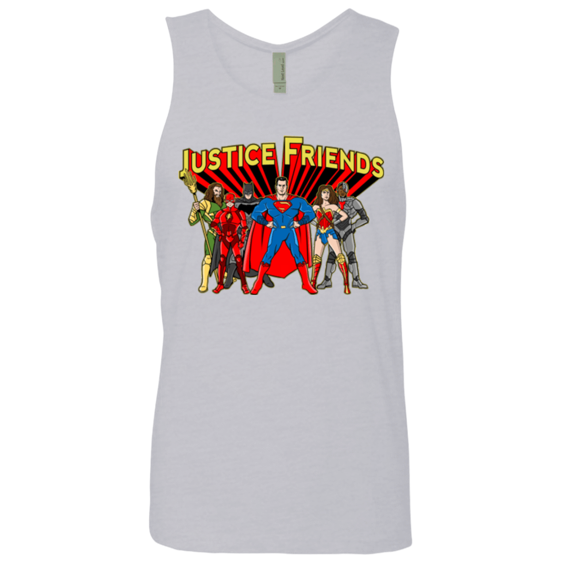 T-Shirts Heather Grey / Small Justice Friends Men's Premium Tank Top