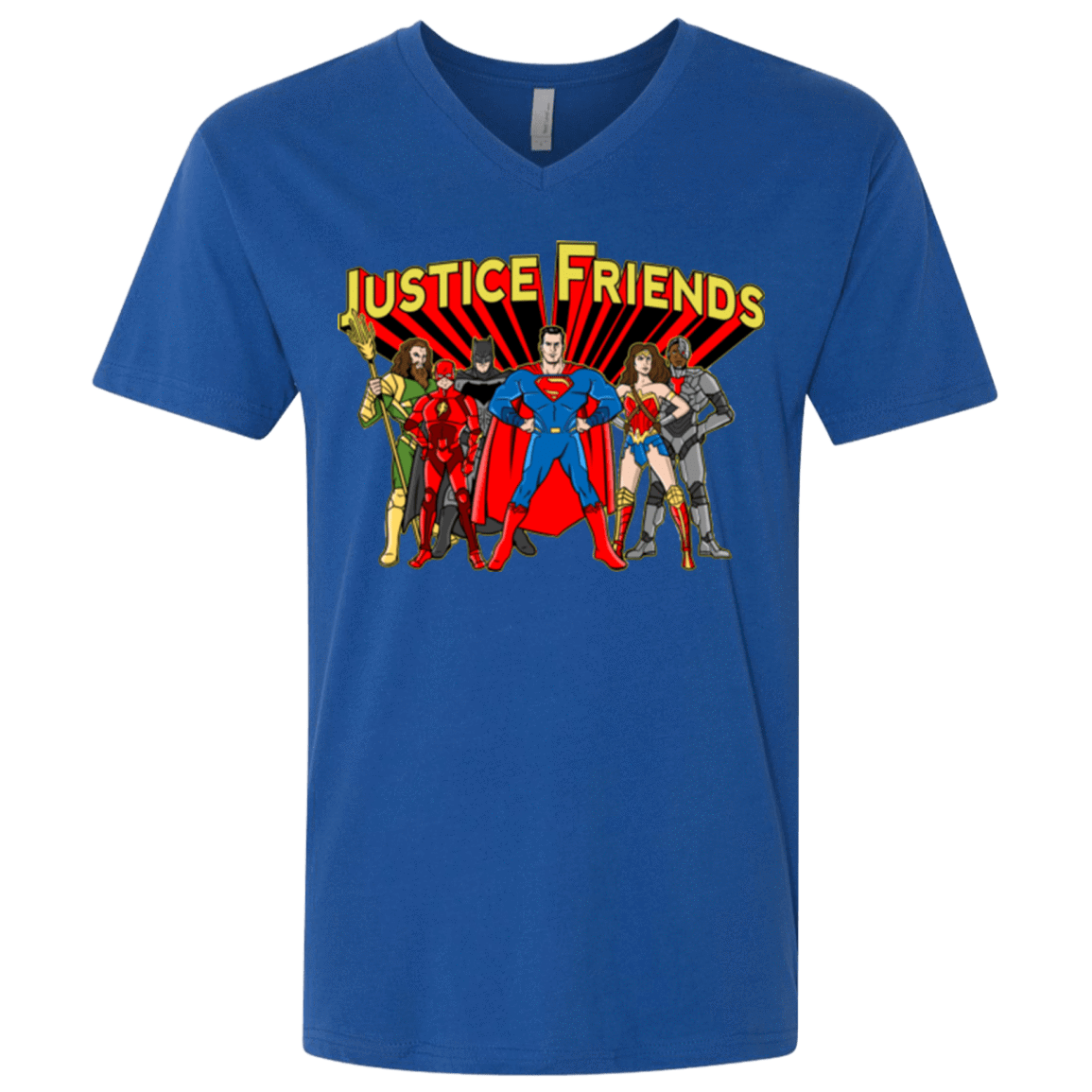 T-Shirts Royal / X-Small Justice Friends Men's Premium V-Neck