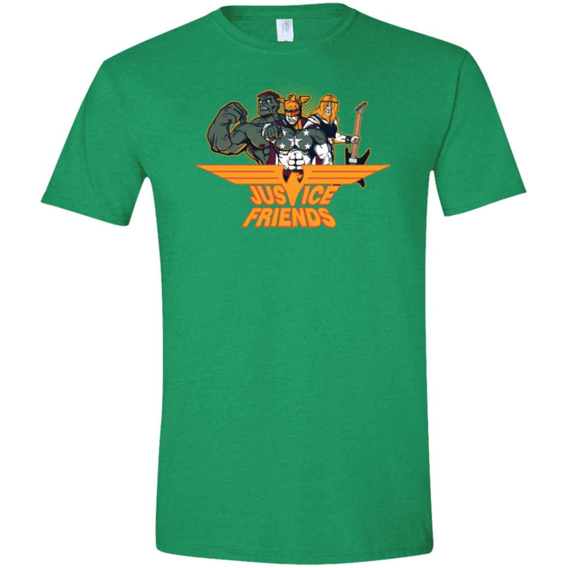 T-Shirts Heather Irish Green / S Justice Friends Men's Semi-Fitted Softstyle