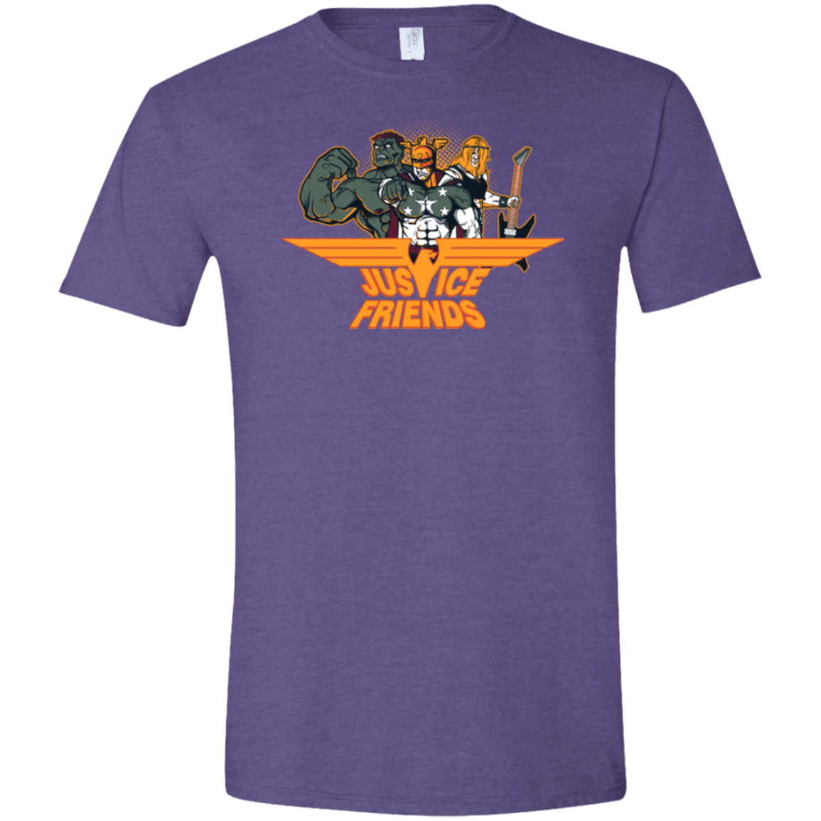 T-Shirts Heather Purple / S Justice Friends Men's Semi-Fitted Softstyle