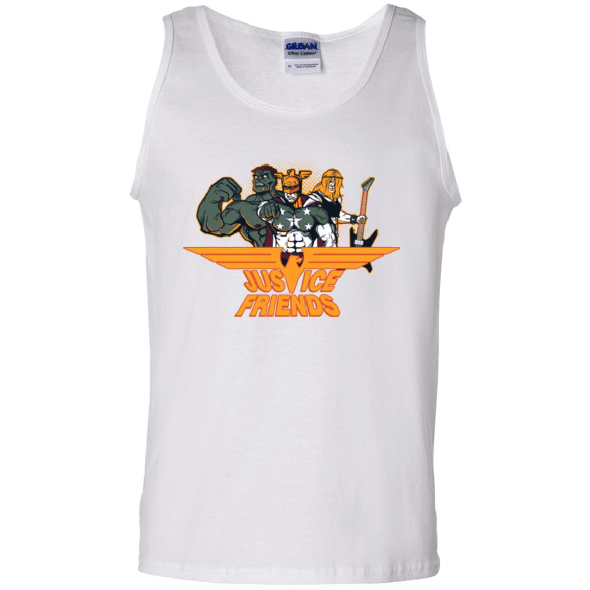 T-Shirts White / S Justice Friends Men's Tank Top