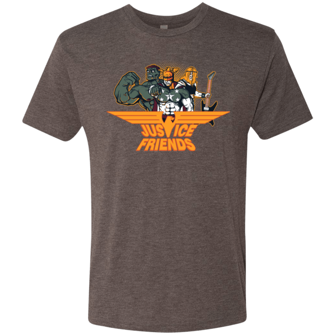 T-Shirts Macchiato / S Justice Friends Men's Triblend T-Shirt