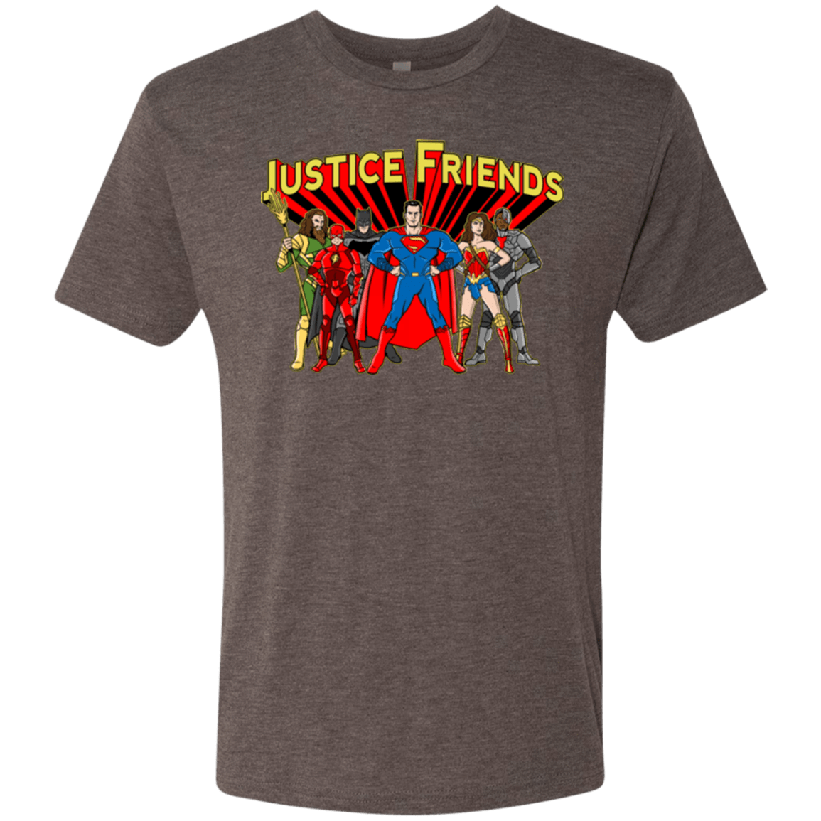 T-Shirts Macchiato / Small Justice Friends Men's Triblend T-Shirt