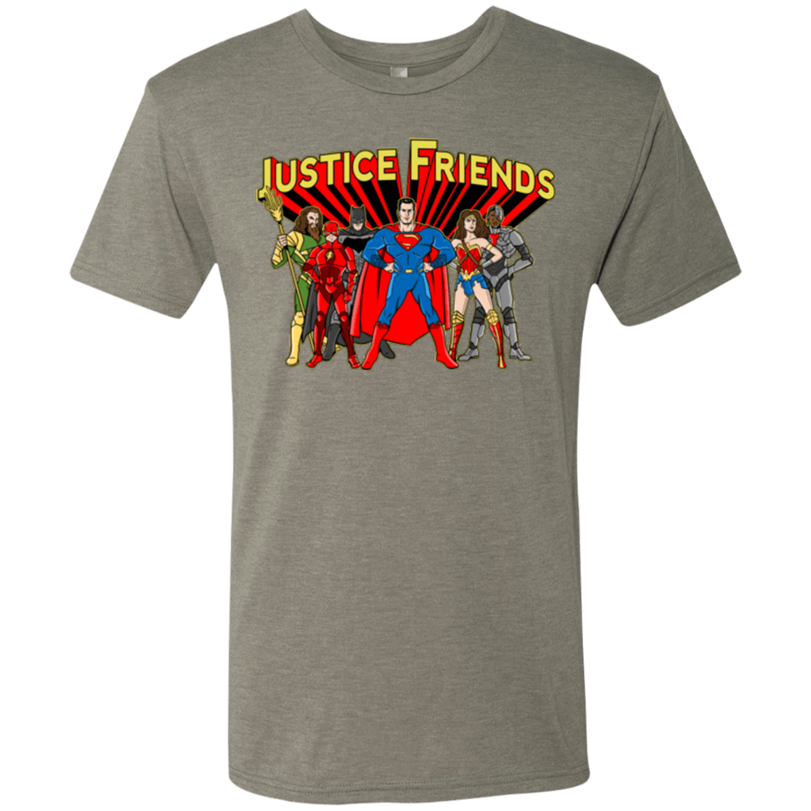 T-Shirts Venetian Grey / Small Justice Friends Men's Triblend T-Shirt