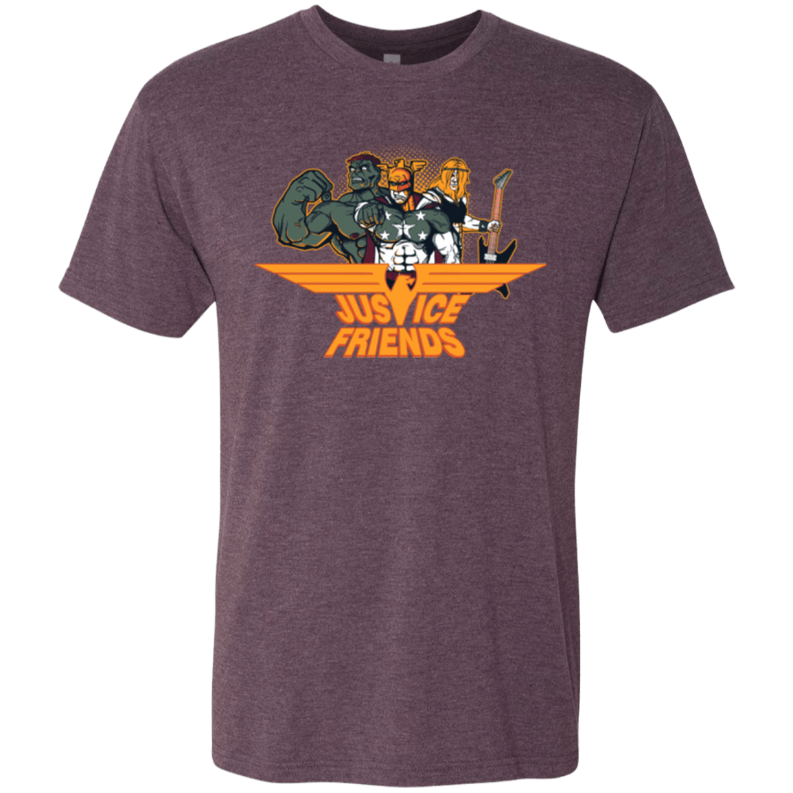 T-Shirts Vintage Purple / S Justice Friends Men's Triblend T-Shirt