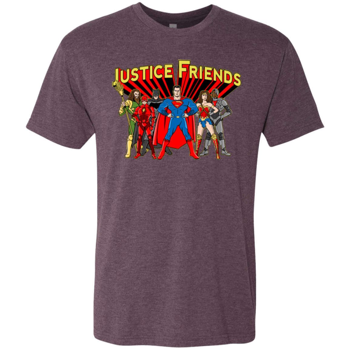 T-Shirts Vintage Purple / Small Justice Friends Men's Triblend T-Shirt