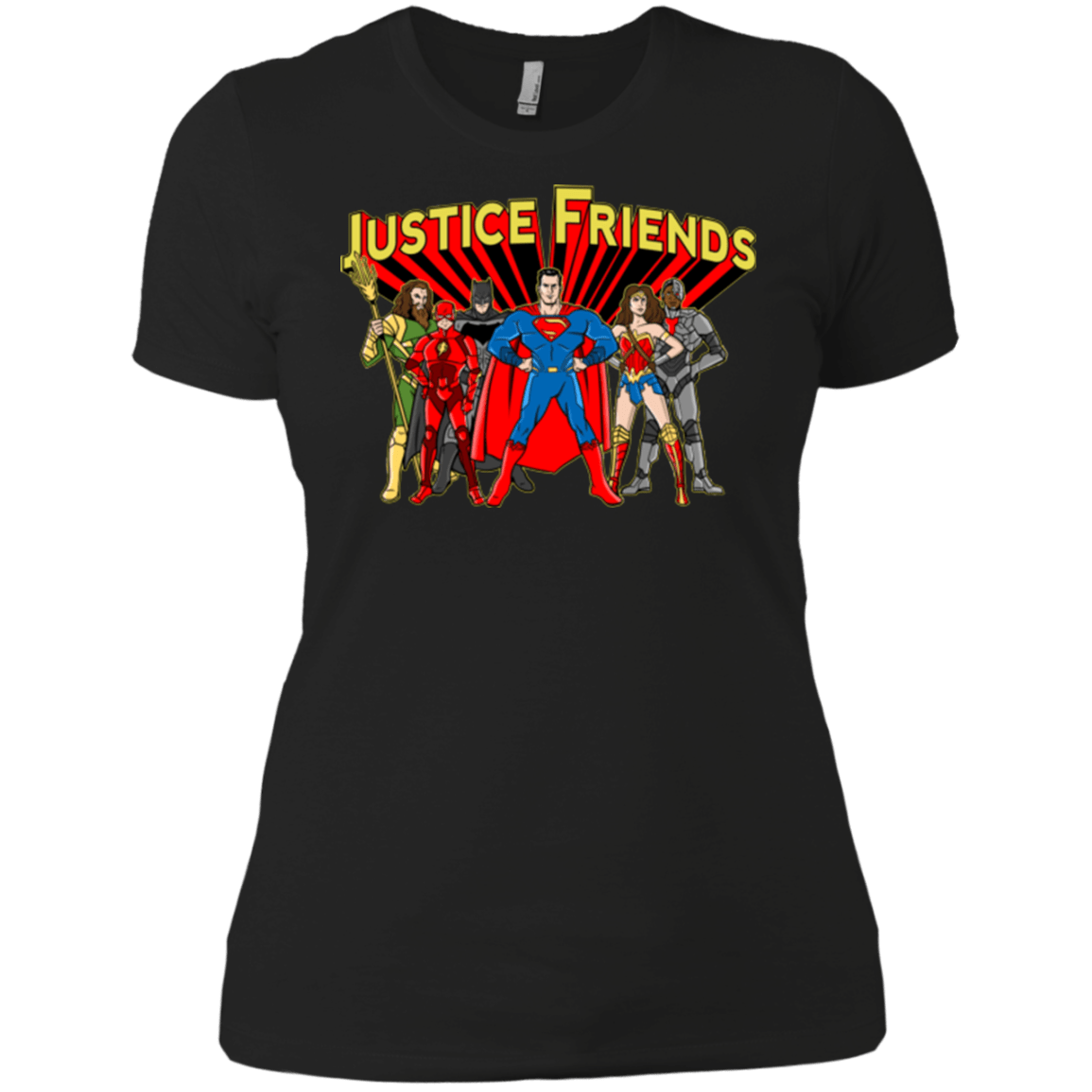 T-Shirts Black / X-Small Justice Friends Women's Premium T-Shirt