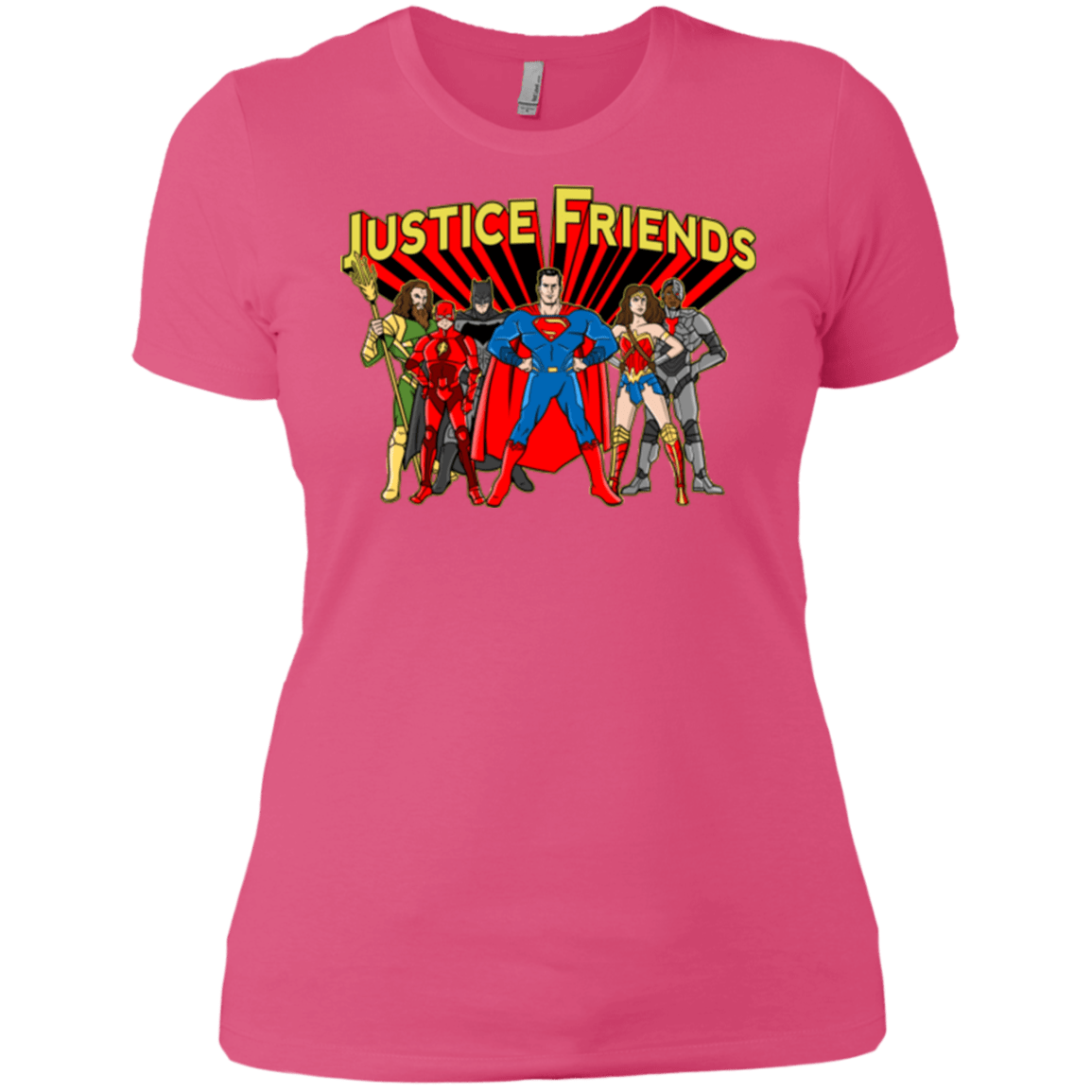 T-Shirts Hot Pink / X-Small Justice Friends Women's Premium T-Shirt
