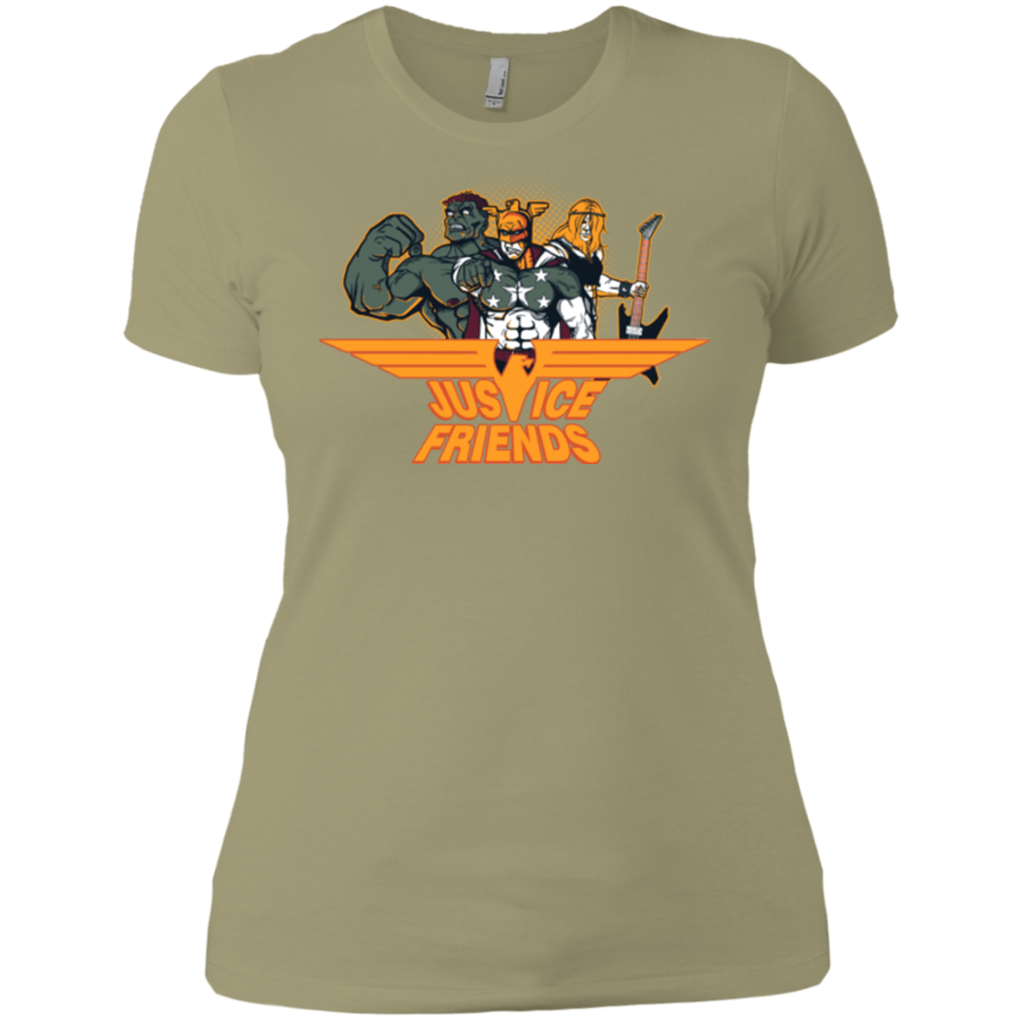 T-Shirts Light Olive / X-Small Justice Friends Women's Premium T-Shirt