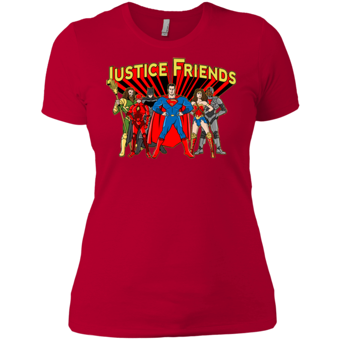 T-Shirts Red / X-Small Justice Friends Women's Premium T-Shirt