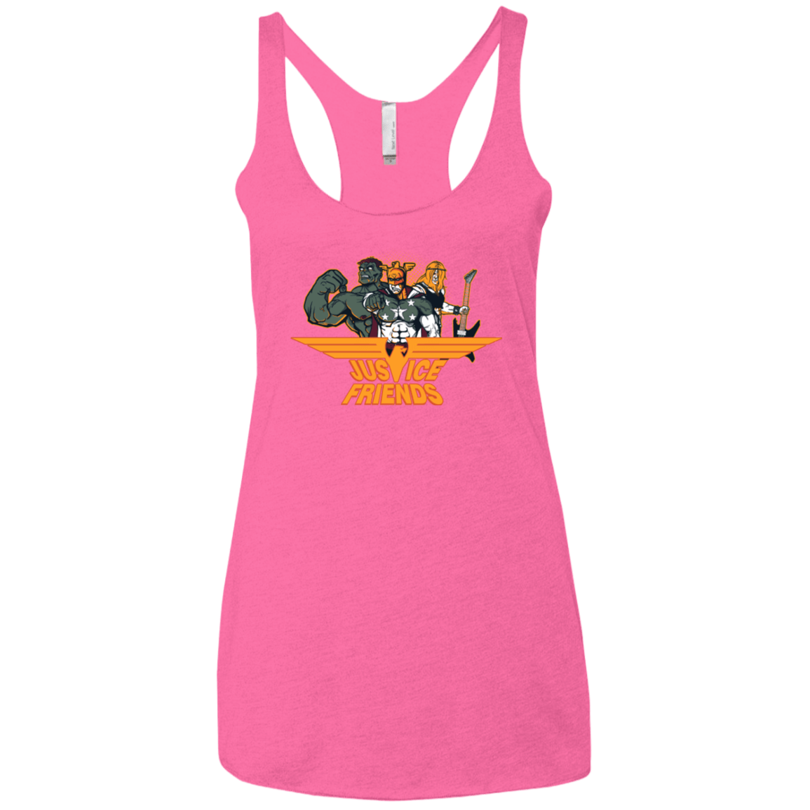 T-Shirts Vintage Pink / X-Small Justice Friends Women's Triblend Racerback Tank