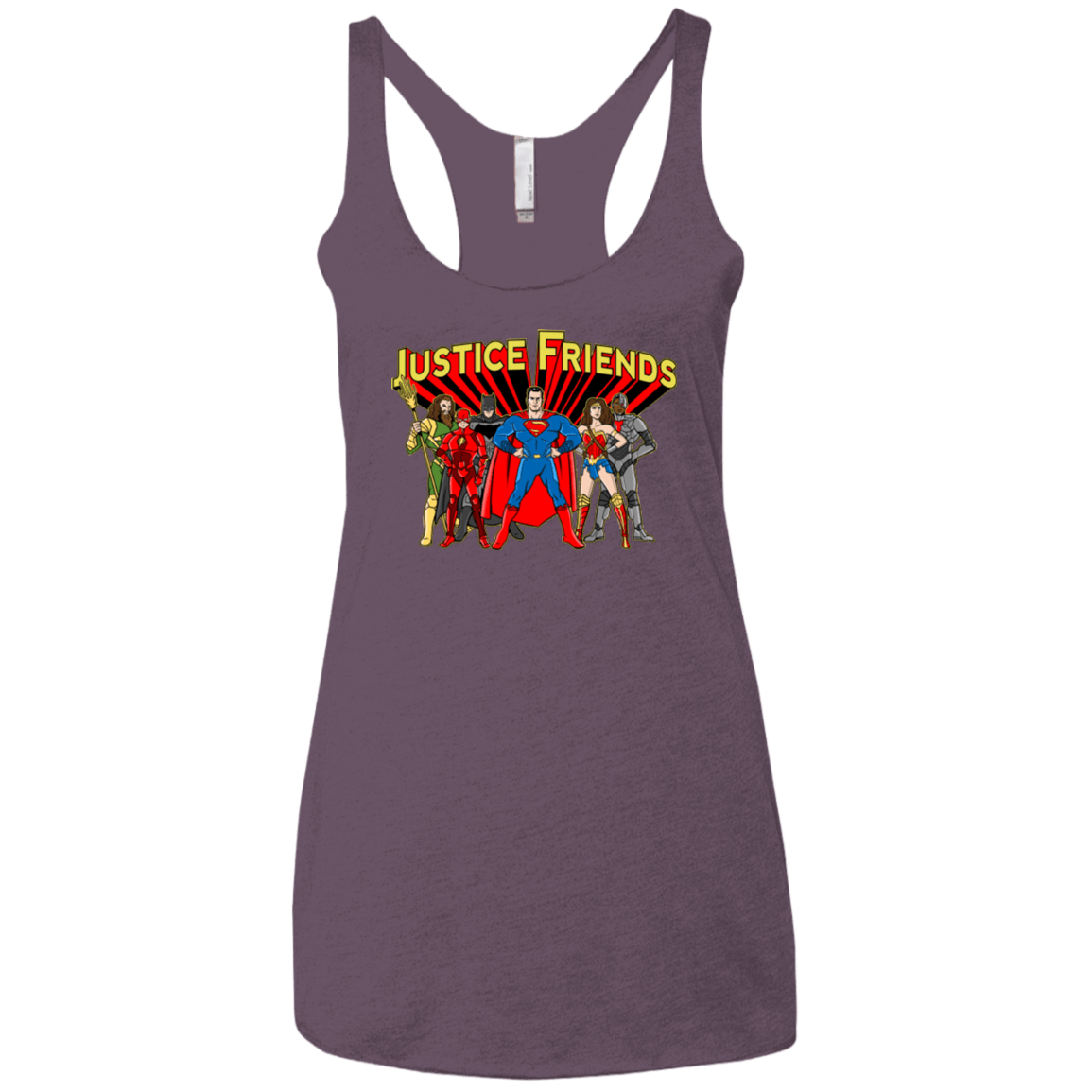 T-Shirts Vintage Purple / X-Small Justice Friends Women's Triblend Racerback Tank