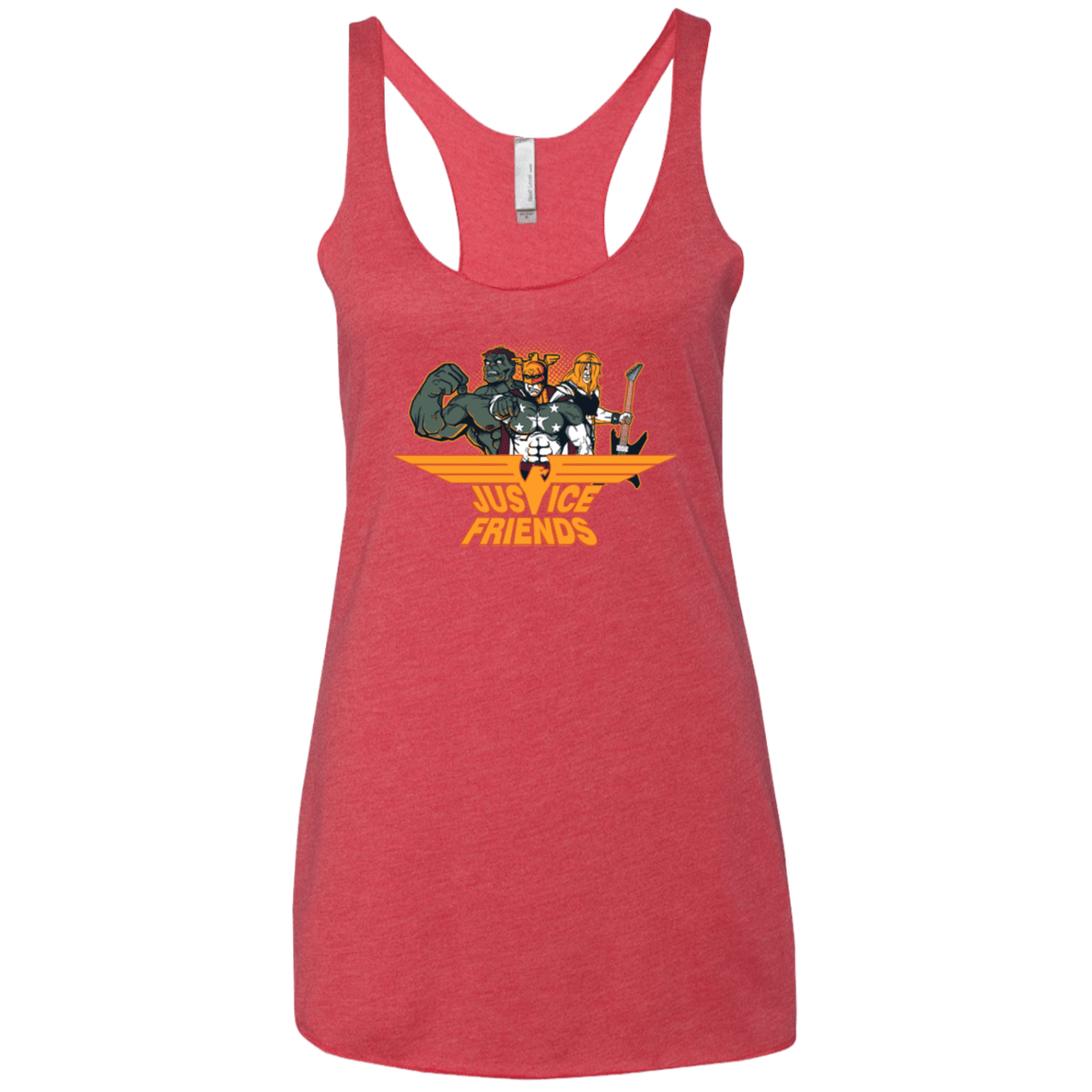 T-Shirts Vintage Red / X-Small Justice Friends Women's Triblend Racerback Tank