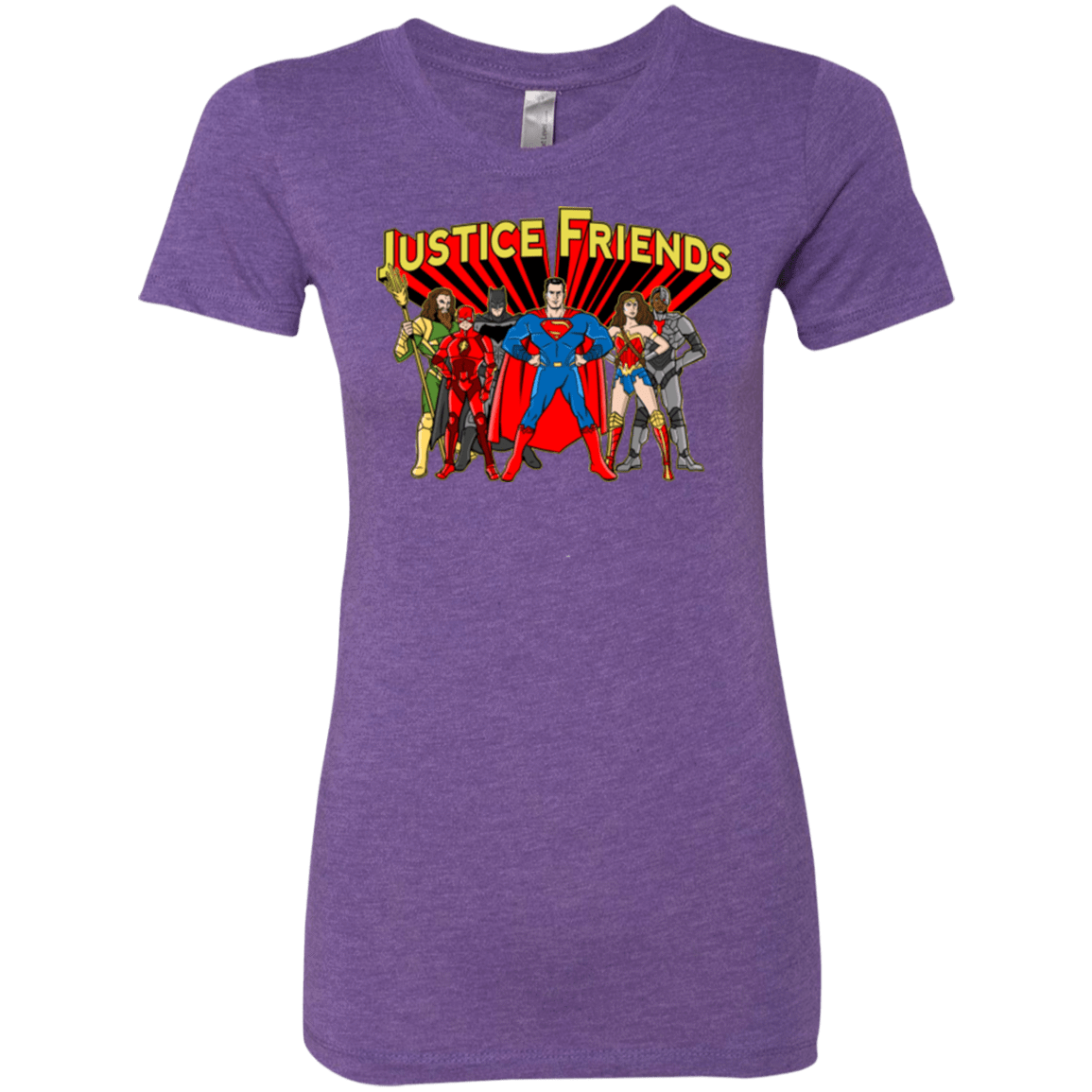 T-Shirts Purple Rush / Small Justice Friends Women's Triblend T-Shirt