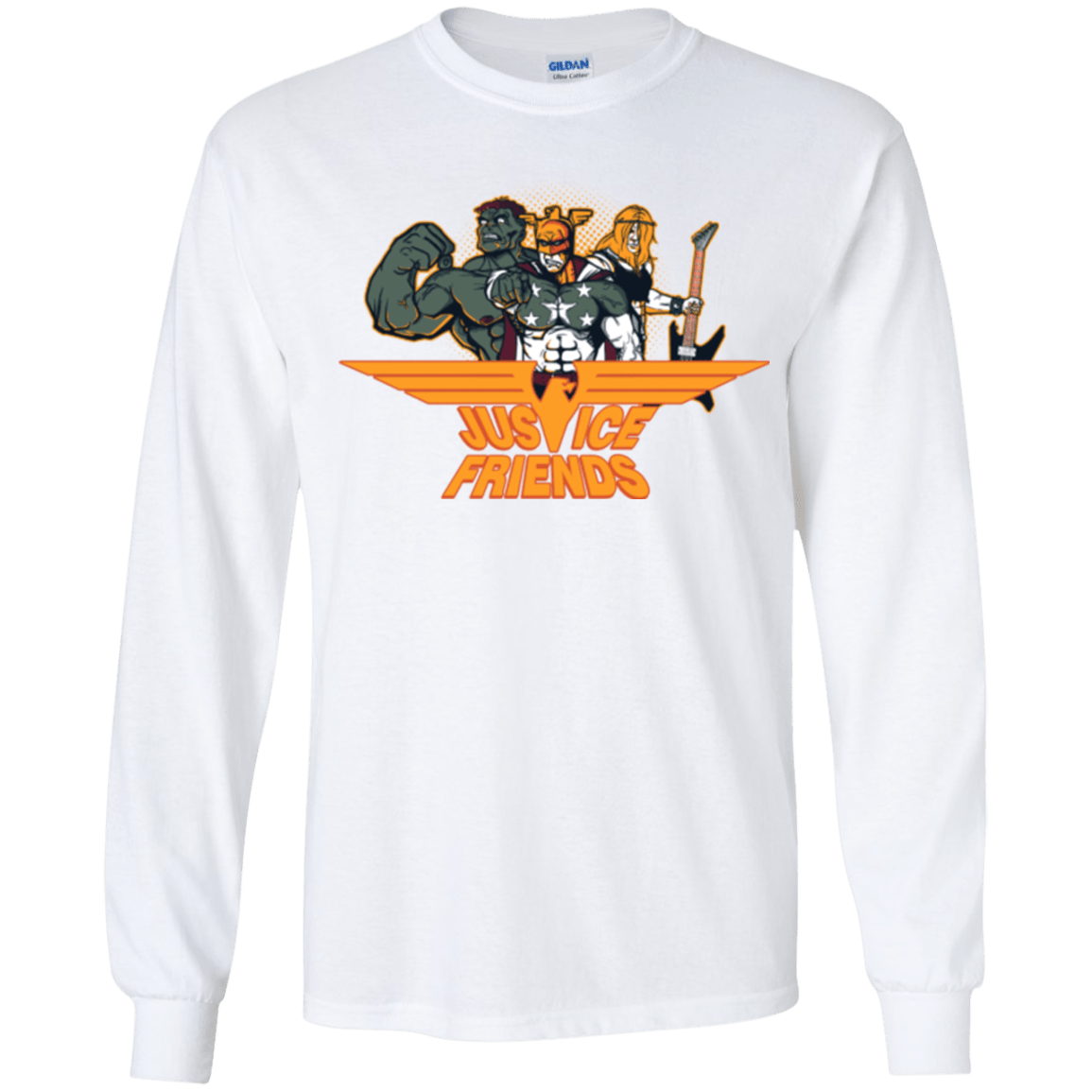 T-Shirts White / YS Justice Friends Youth Long Sleeve T-Shirt
