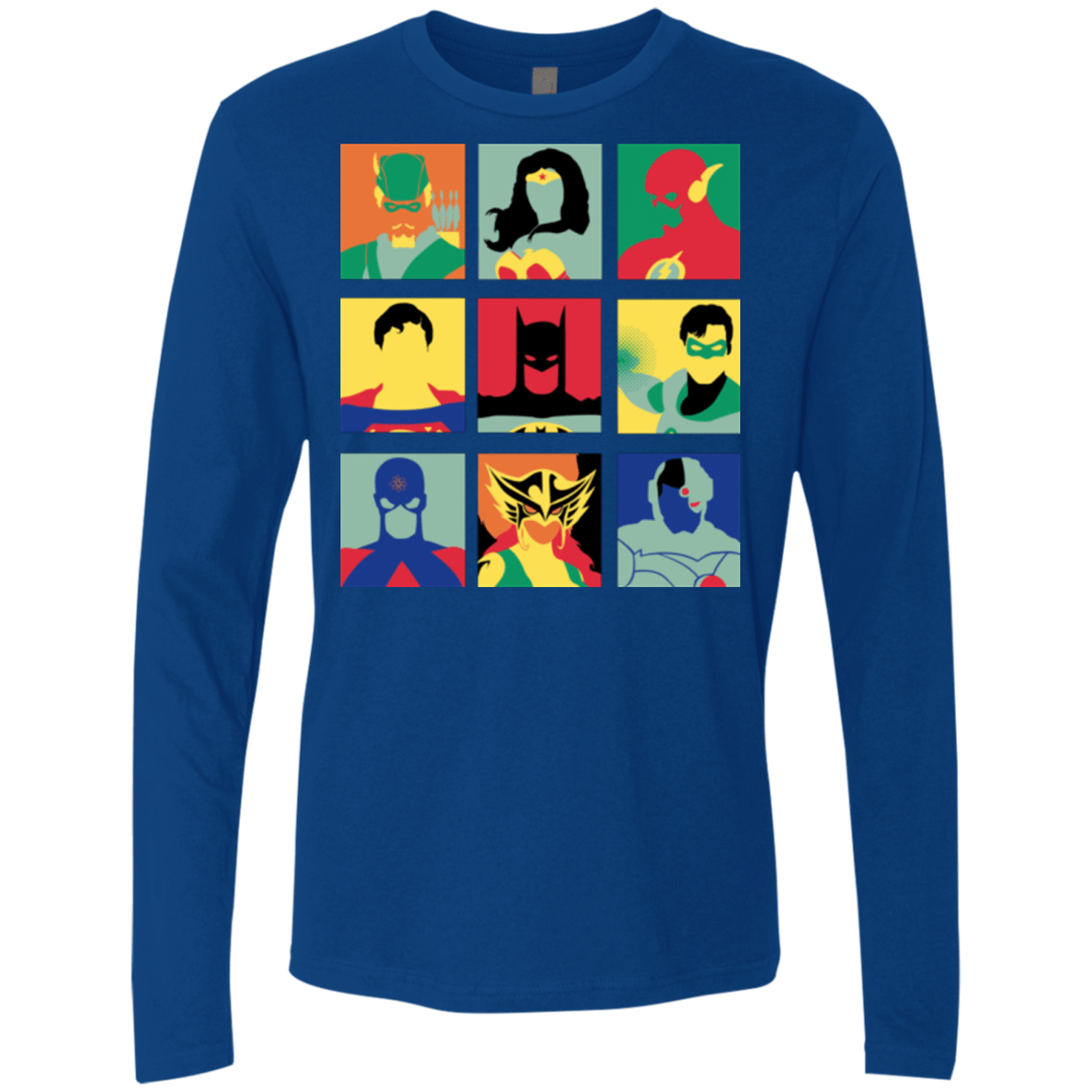 T-Shirts Royal / Small Justice Pop Men's Premium Long Sleeve
