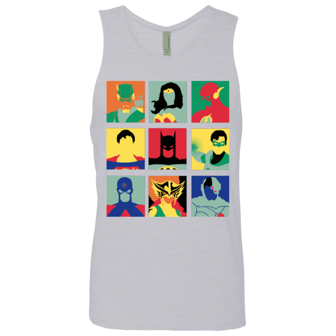 T-Shirts Heather Grey / Small Justice Pop Men's Premium Tank Top