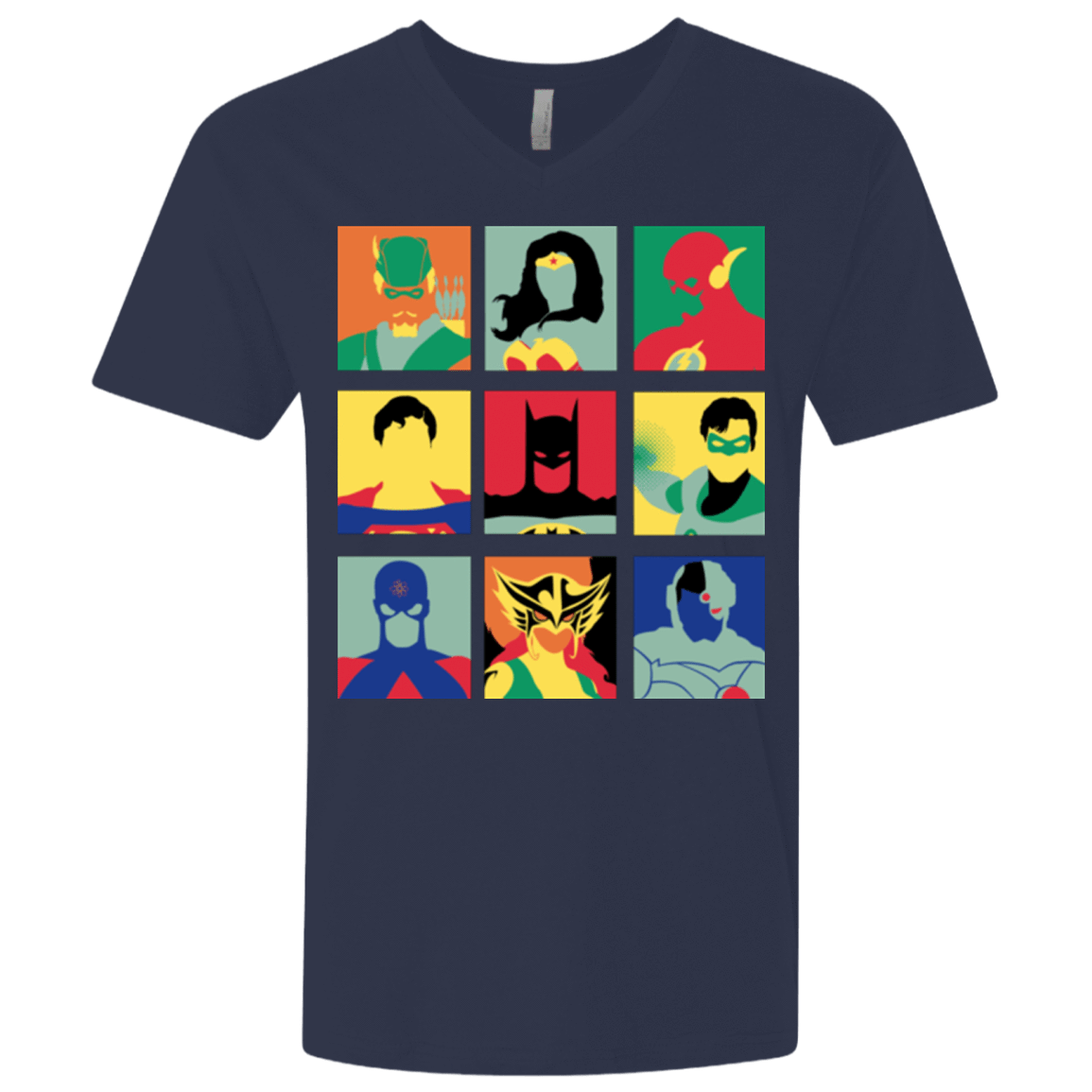T-Shirts Midnight Navy / X-Small Justice Pop Men's Premium V-Neck