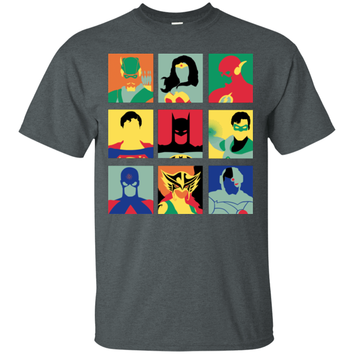 T-Shirts Dark Heather / Small Justice Pop T-Shirt